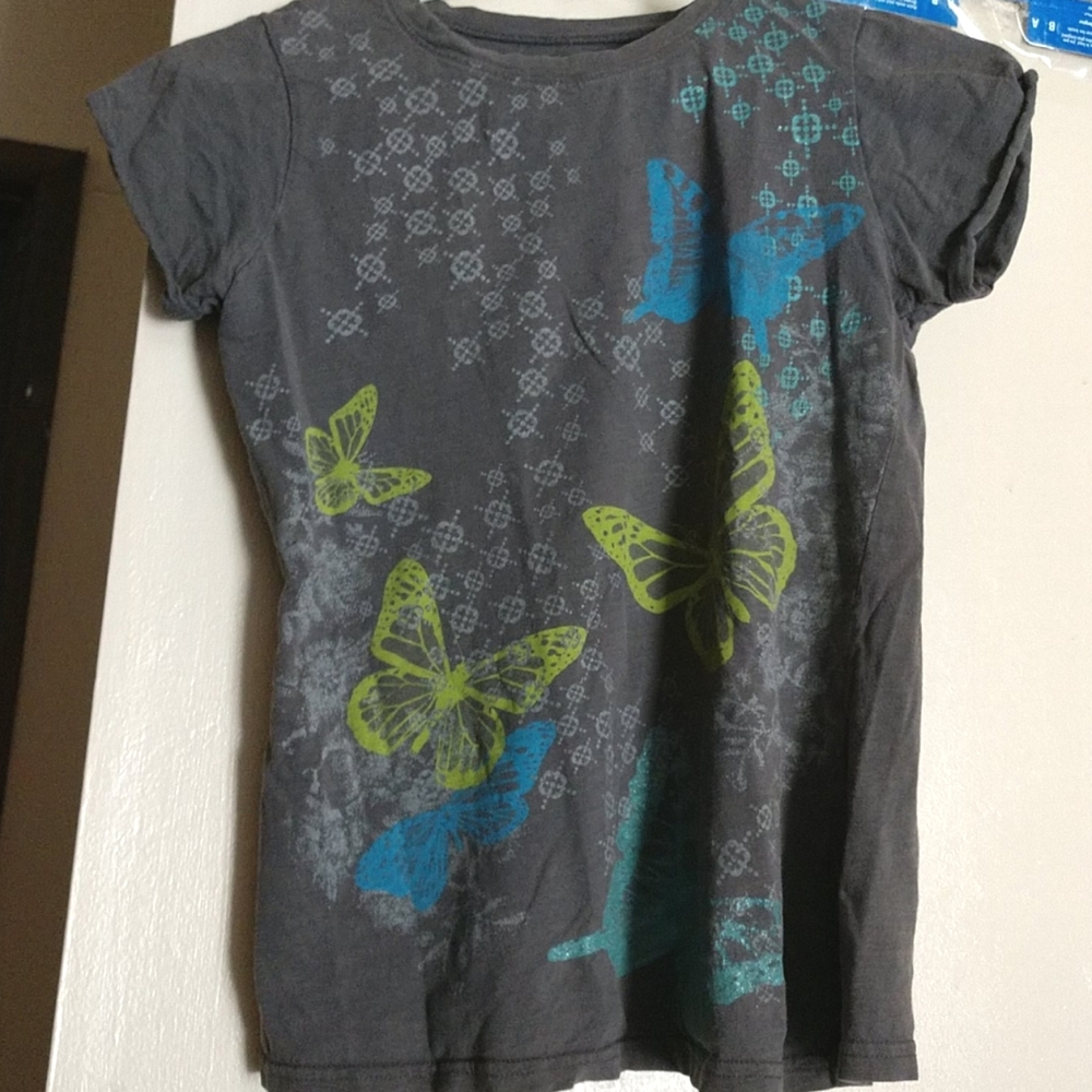 Girl's butterfly short sleeve t-shirt (14/16)